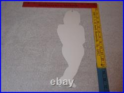 Vintage Hurst Authorized Parts Outlet Blonde Woman 14 Metal Gasoline Oil Sign