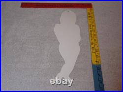 Vintage Hurst Authorized Parts Outlet Blonde Woman 14 Metal Gasoline Oil Sign