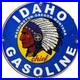 Vintage Idaho Gasoline Porcelain Sign, Gas Station, Pump Plate, Motor Oil