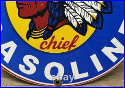 Vintage Idaho Gasoline Porcelain Sign, Gas Station, Pump Plate, Motor Oil