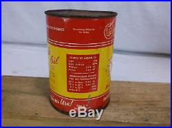 Vintage Indian Motorcycle Company 1 Quart Metal Oil Can NOS Never Opened Full