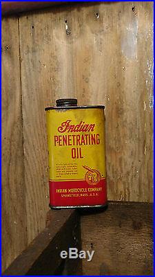 Vintage Indian Motorcycle Oil Can