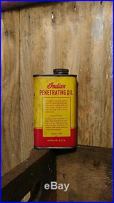 Vintage Indian Motorcycle Oil Can