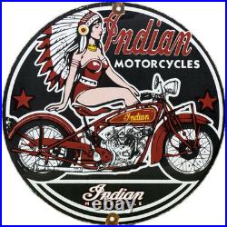 Vintage Indian Motorcycles Porcelain Sign Dealership Motor Bike Harley Gas Oil Vintage Indian Motorcycles Porcelain Sign Dealership Motor Bike Harley Gas Oil