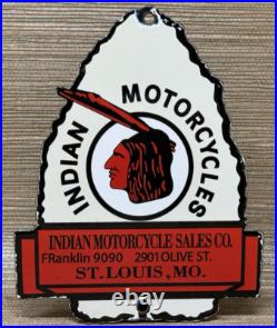 Vintage Indian Motorcycles Porcelain Sign, Dealership, Motor Bike Harley Gas Oil Vintage Indian Motorcycles Porcelain Sign, Dealership, Motor Bike Harley Gas Oil
