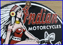 Vintage Indian Motorcycles Porcelain Sign Dealership Motor Bike Harley Gas Oil Vintage Indian Motorcycles Porcelain Sign Dealership Motor Bike Harley Gas Oil