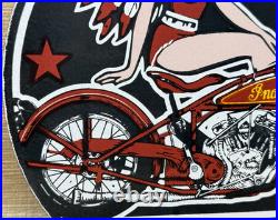 Vintage Indian Motorcycles Porcelain Sign Dealership Motor Bike Harley Gas Oil Vintage Indian Motorcycles Porcelain Sign Dealership Motor Bike Harley Gas Oil