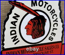 Vintage Indian Motorcycles Porcelain Sign, Dealership, Motor Bike Harley Gas Oil Vintage Indian Motorcycles Porcelain Sign, Dealership, Motor Bike Harley Gas Oil