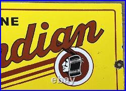 Vintage Indian Motorcycles Porcelain Sign, Dealership, Motor Bike Harley Gas Oil