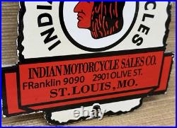 Vintage Indian Motorcycles Porcelain Sign, Dealership, Motor Bike Harley Gas Oil Vintage Indian Motorcycles Porcelain Sign, Dealership, Motor Bike Harley Gas Oil