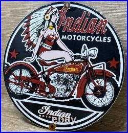 Vintage Indian Motorcycles Porcelain Sign Dealership Motor Bike Harley Gas Oil Vintage Indian Motorcycles Porcelain Sign Dealership Motor Bike Harley Gas Oil