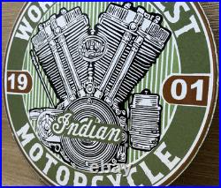 Vintage Indian Motorcycles Porcelain Sign Dealership Motor Bike Harley Gas Oil Vintage Indian Motorcycles Porcelain Sign Dealership Motor Bike Harley Gas Oil