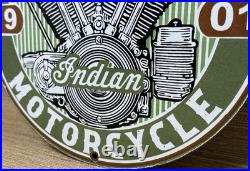 Vintage Indian Motorcycles Porcelain Sign Dealership Motor Bike Harley Gas Oil Vintage Indian Motorcycles Porcelain Sign Dealership Motor Bike Harley Gas Oil