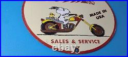 Vintage Indian Motorcycles Sign Snoopy Biker Sign Gas Pump Porcelain Sign