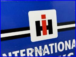 Vintage International Harvester Porcelain Dealership Sign Gas Sales Service Oil