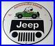 Vintage Jeep Sign Snoopy Peanuts Sign 4 WD Vehicles Gas Pump Porcelain Sign