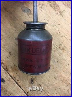 Vintage John Deere 1920s/30s Oil Can Bay City Michigan MOHR Hardware & Furn Comp