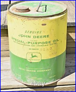 Vintage John Deere JD 4 Legged Deer Special Purpose Oil 5 Gallon Advertising Can