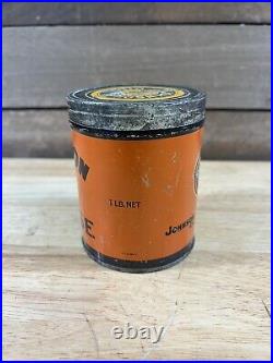 Vintage Johnson Oil Refining Co. Chicago IL 1 LB Grease Can