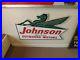 Vintage Johnson Sea-Horse Outboard Motors Dealer Sign Boats Gas Oil Soda Cola