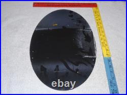 Vintage Johnson Time Tells Motor Oil Chicago Illinois 16.5 Porcelain Metal Sign