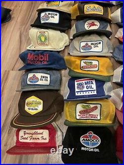 Vintage K Brand Products Trucker Snapback Mesh Hat Lot Gas Oil Advertising