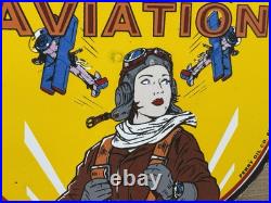 Vintage Kanotex Aviation Porcelain Sign Gasoline Gas Station Pump Plate Service Vintage Kanotex Aviation Porcelain Sign Gasoline Gas Station Pump Plate Service
