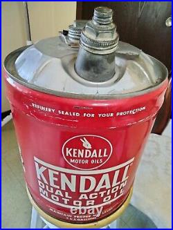 Vintage Kendall Motor Oil Can 5 Gallon Gem
