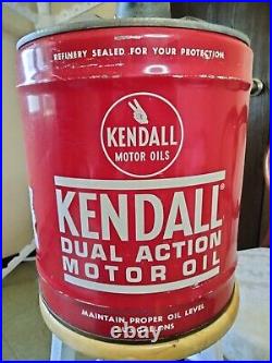 Vintage Kendall Motor Oil Can 5 Gallon Gem