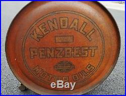 Vintage Kendall Motor Oil Penzbest 100% Pure Pennsylvania 5 Gallon Rocker Can