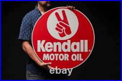 Vintage Kendall Motor Oil Tin Litho Advertising Sign