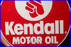 Vintage Kendall Motor Oil Tin Litho Advertising Sign