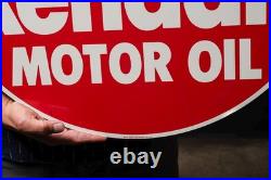 Vintage Kendall Motor Oil Tin Litho Advertising Sign