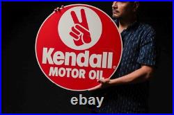Vintage Kendall Motor Oil Tin Litho Advertising Sign
