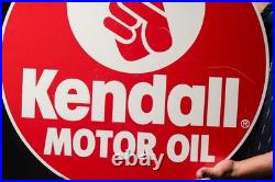 Vintage Kendall Motor Oil Tin Litho Advertising Sign