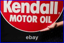 Vintage Kendall Motor Oil Tin Litho Advertising Sign Vintage Kendall Motor Oil Tin Litho Advertising Sign
