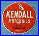 Vintage Kendall Motor Oils Sign Gasoline Service Gas Pump Porcelain Sign