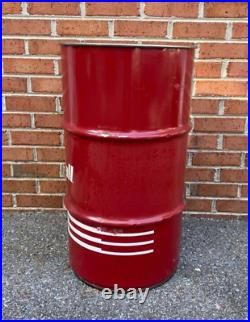 Vintage Kendall Oil Barrel Drum Trash Can Garage Art Shop Motor Oil Sign