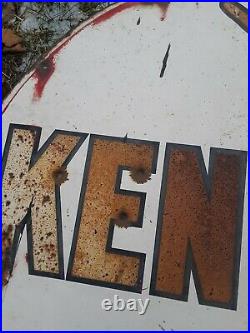 Vintage Kendall Oil Sign, Kendall the 2000 Mile Oil Sign, 36 oil Sign