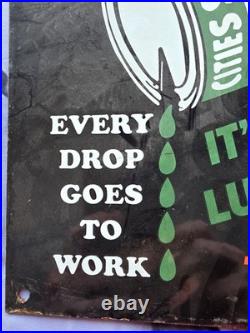 Vintage Koolmotor Motor Lubrication Porcelain Sign 10×9