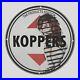 Vintage Koppers 1955 Oil Porcelain Gas Pump Sign