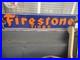 Vintage Large Firestone Tires Auto Advertising Porcelain Service Sign Gas Oil