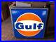 Vintage Large Gulf oil gas station sign light up antique vintage working