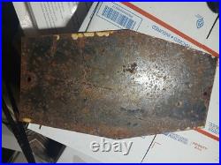 Vintage Large Porcelain Metal Atlantic Gas Oil Pump Plate Advertising Sign