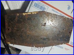 Vintage Large Porcelain Metal Atlantic Gas Oil Pump Plate Advertising Sign