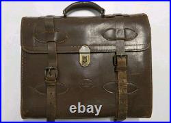 Vintage Leather Petroleum Texaco Brief Case 1970 Messenger Bag Travel Oil Gas