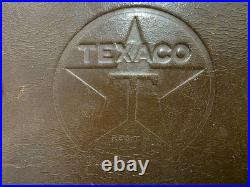 Vintage Leather Petroleum Texaco Brief Case 1970 Messenger Bag Travel Oil Gas