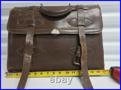 Vintage Leather Petroleum Texaco Brief Case 1970 Messenger Bag Travel Oil Gas