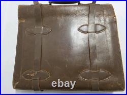 Vintage Leather Petroleum Texaco Brief Case 1970 Messenger Bag Travel Oil Gas