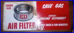 Vintage Lee Air Filter Sign Vintage Lee Air Filter Sign